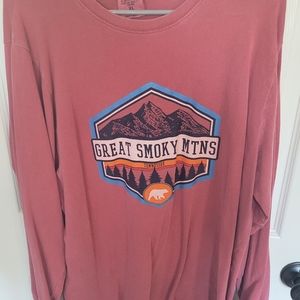 Smokey Mountains long sleeve men's tshirt